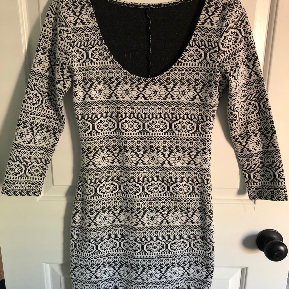 Stretchy but fitted low cut dress